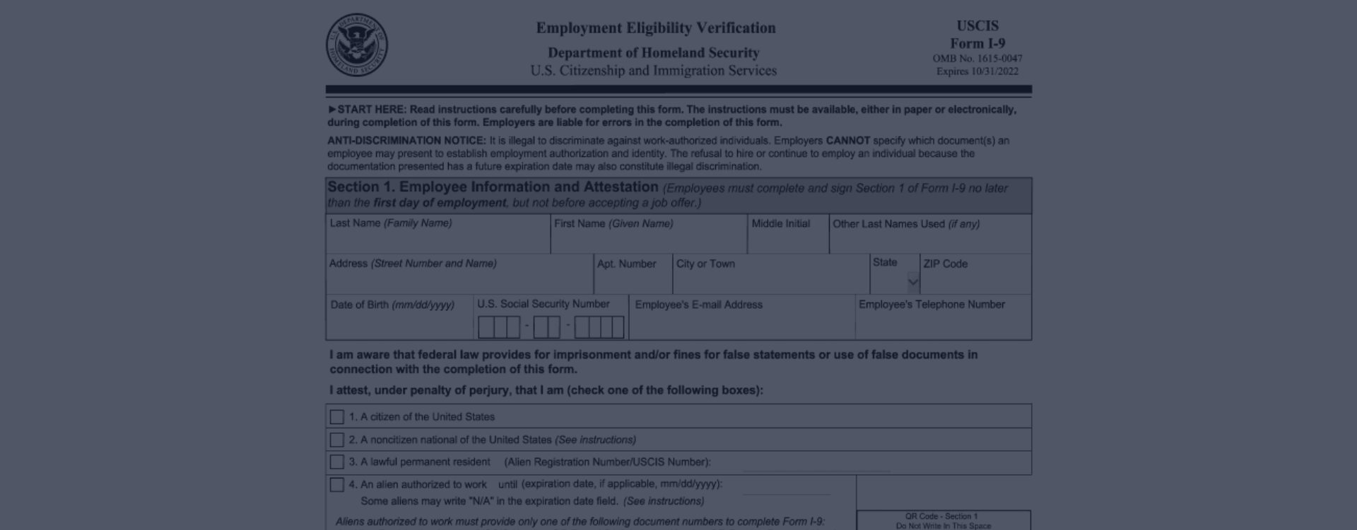 IRS I9 Form ᐉ Printable I9 Blank Form for 2023, Free Fillable PDF